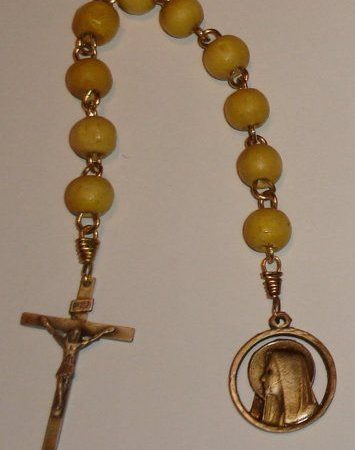 Denario abierto Virgen nina