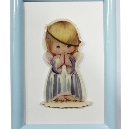 Cuadro angel celeste resinado