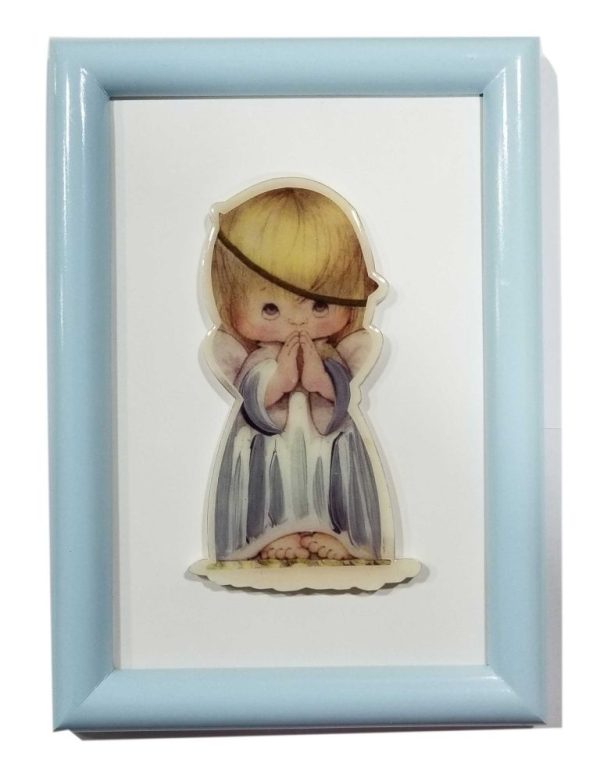 Cuadro angel celeste resinado