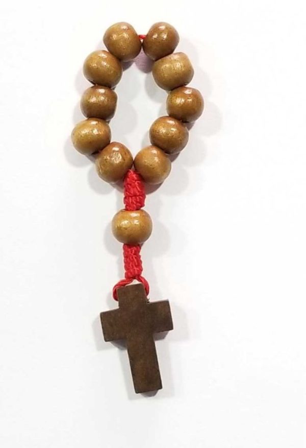 Denario de madera tejido a mano