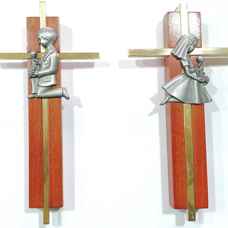 Cruz de comunion modelo Americano de nino o nina