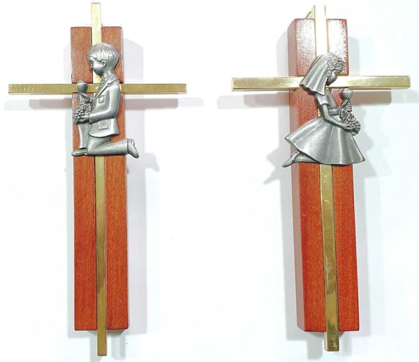 Cruz de comunion modelo Americano de nino o nina
