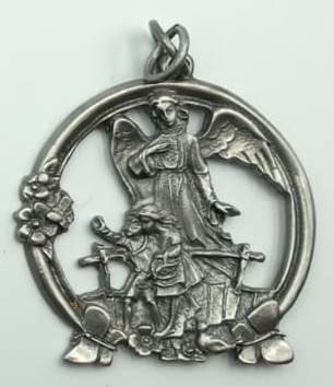 Cunero Niños con Ángel de la Guarda (calada)