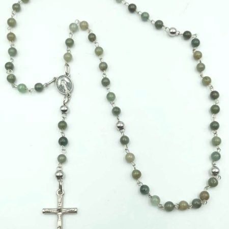 Rosario Jade verde - Virgen de los Rayos