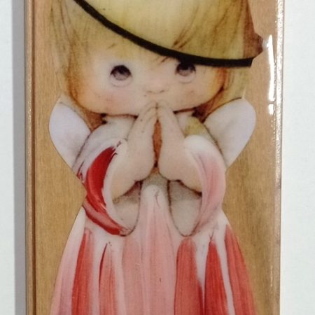Cuadro con Angel de la guarda - Rosado