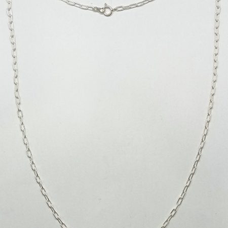 Cadena de plata 50 cms. - eslabón grande