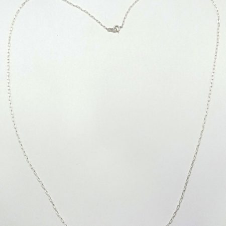 Cadena de plata 60 cms. - eslabón corto
