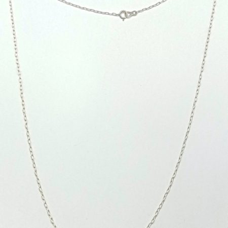 Cadena de plata 50 cms. - eslabón corto