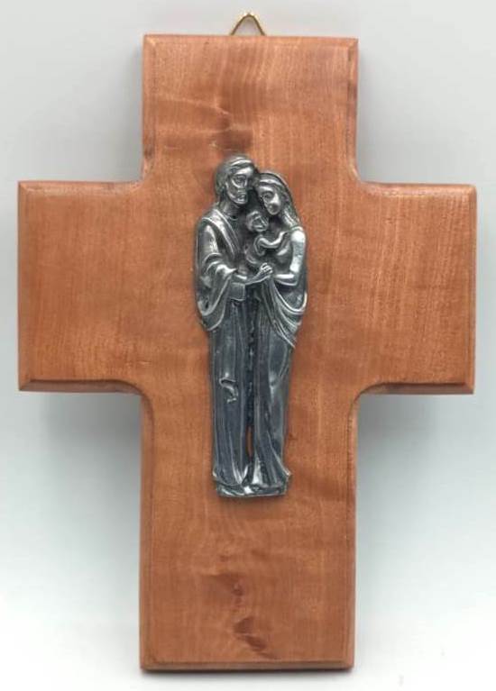 Cruz Madera Sagrada Familia