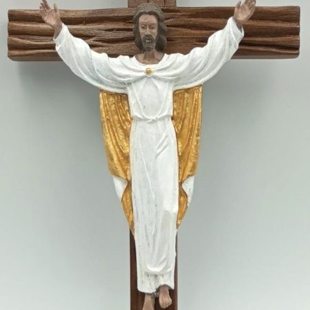 Cristo Resucitado 21 cms. (madera/metal)