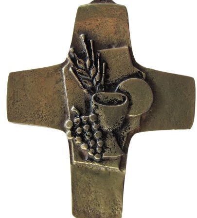 Cruz primera Comunión (color bronce)