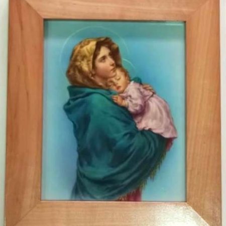 Cuadro Virgen con Niño I (32 x 27 cm.)