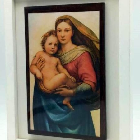 Cuadrito Virgen con Niño - 17,5 cms.
