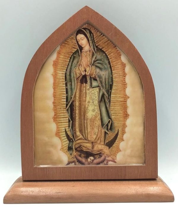 Cuadro repisero Virgen de Guadalupe - 17 cms.