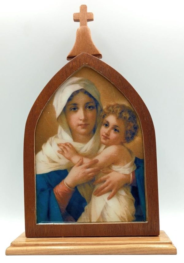 Cuadro repisero Virgen Schoenstatt - 22 cms.