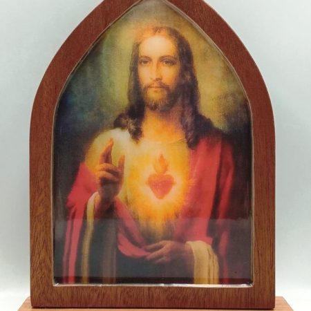 Cuadro repisero Sagrado corazon de Jesus - 17 cms.