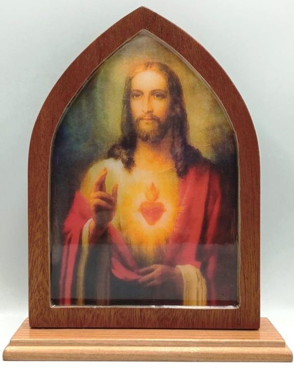 Cuadro repisero Sagrado corazon de Jesus - 17 cms.