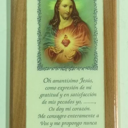 Cuadro rezo Sagrado Corazón de Jesús