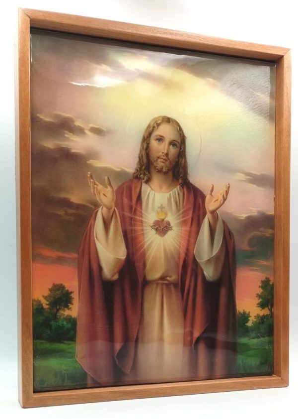 Cuadro Sagrado Corazón de Jesús - 27 cms.