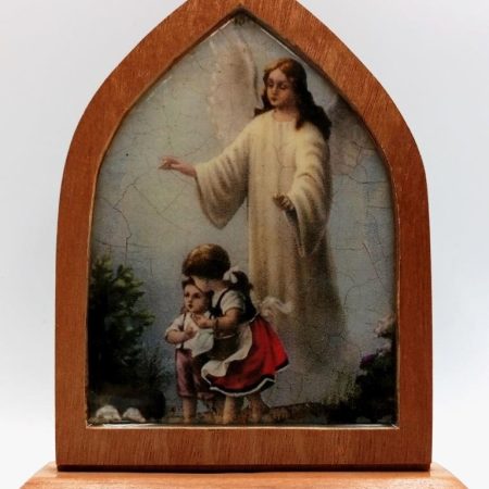 Cuadro repisero Angel de la Guarda - 17 cms.