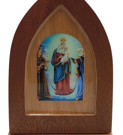 Cuadrito repisero Virgen de Chinquinquira (13,5 cms)