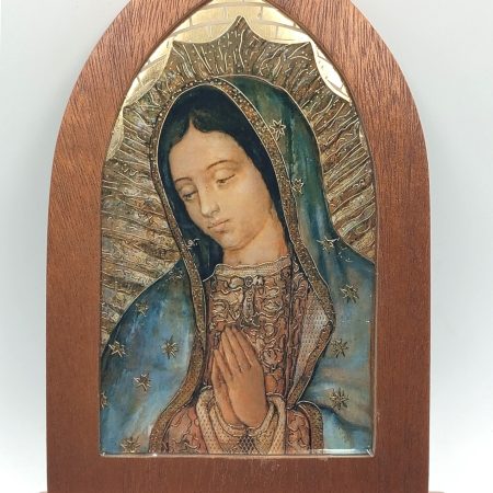 Cuadro repisero Virgen de Guadalupe - 19 cms.