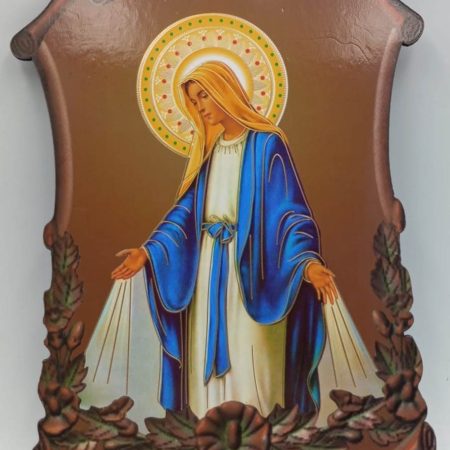 Cuadrito Virgen Milagrosa/Rayos - 17 cms.