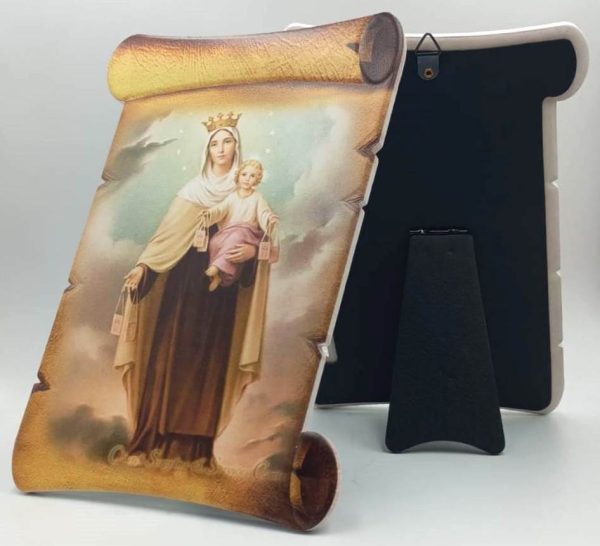 Cuadro Virgen del Carmen - 21 cms.