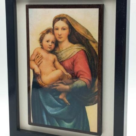 Cuadrito Virgen con Niño - 17,5 cms.