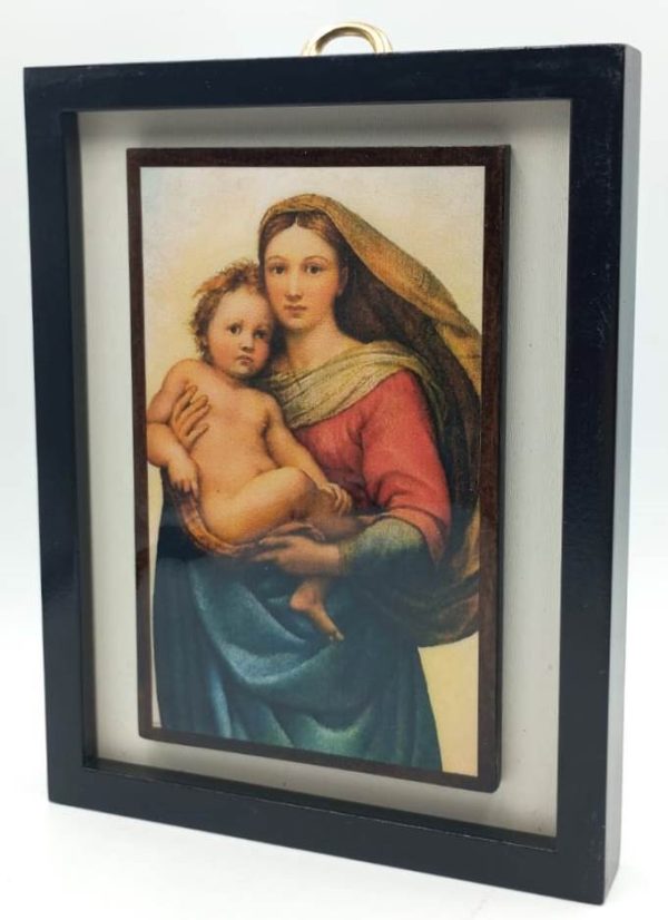 Cuadrito Virgen con Niño - 17,5 cms.