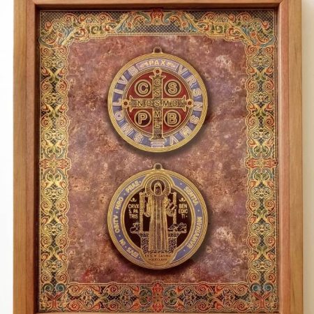 Cuadro Medalla San Benito - 27 cms.
