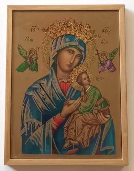 Cuadro Virgen con Niño III - 27 cms.