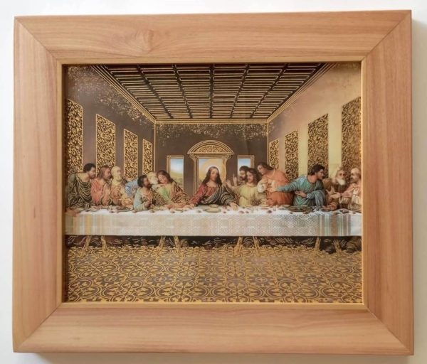 Cuadro la Ultima Cena - 27 cms.