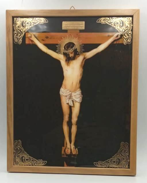 Cuadro Jesús Crucificado - 26 cms.