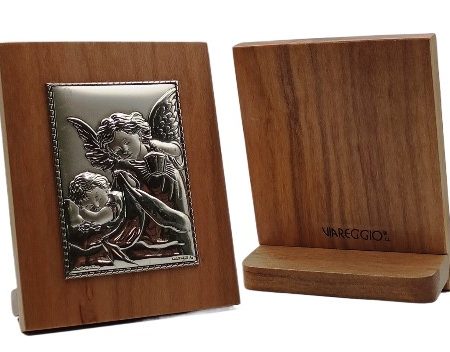 Icono Angel de la Guarda (plata Italiana 900)