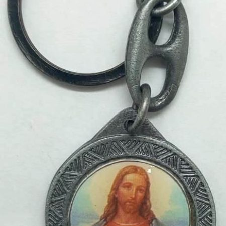 Llavero circular Sagrado Corazón de Jesús - I