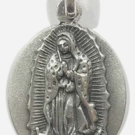 Medalla de plata - Virgen Guadalupe - 20 mm.