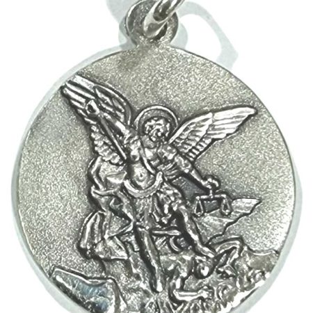 Medalla de plata - San Miguel Arcangel - 22 mm.