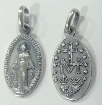 Medalla de plata - Virgen de los Rayos - 20 mm.
