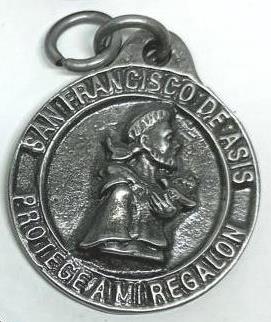 Medalla San Franciso de Asís - mascota 3 (3 cms.)