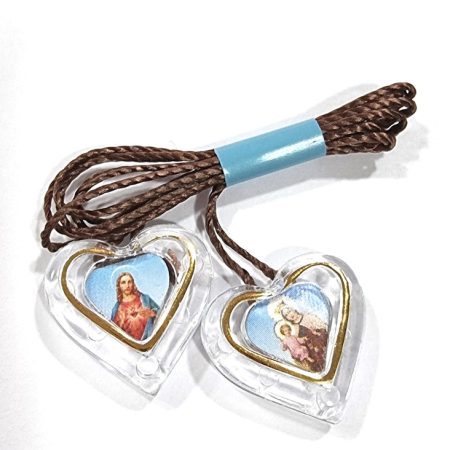 Escapulario Sagrado corazon de Jesus y Virgen del Carmen