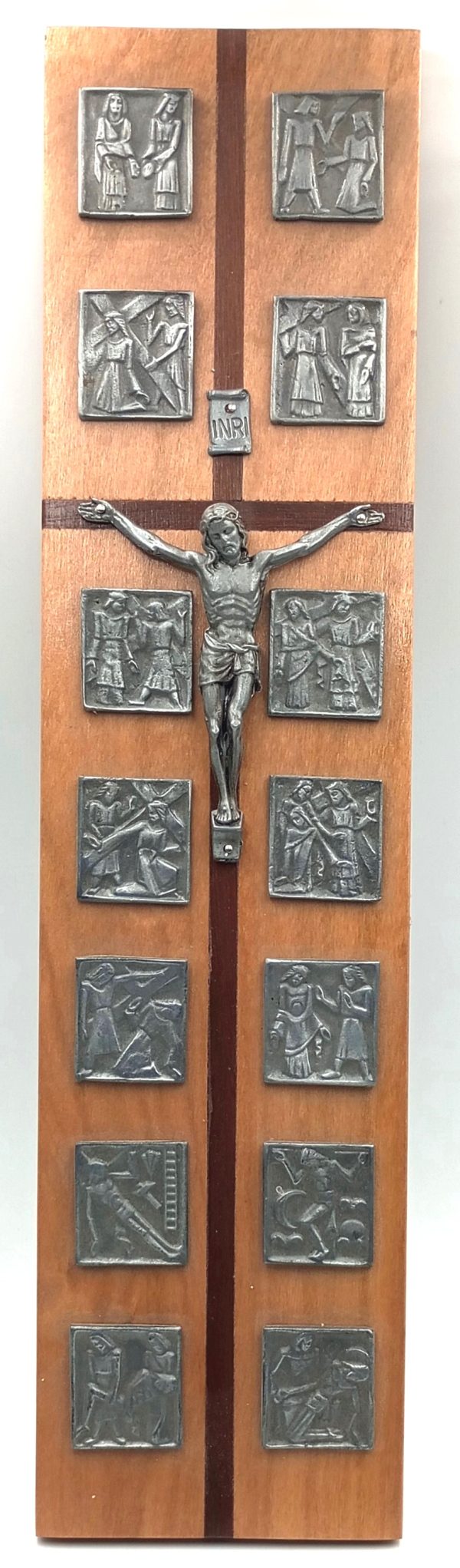 Tabla Vía Crucis con 14 estaciones - Cristo