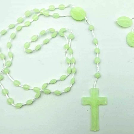 Rosario acrílico luminoso