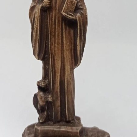 Estatuilla San Benito en piedra (11 cms.)