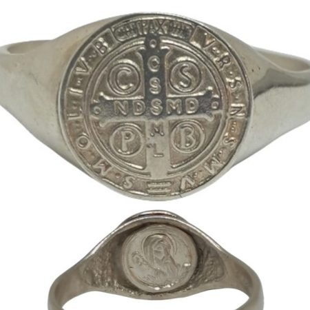 Anillo San Benito - plata (925)