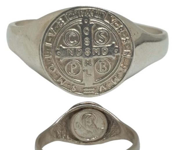 Anillo San Benito - plata (925)
