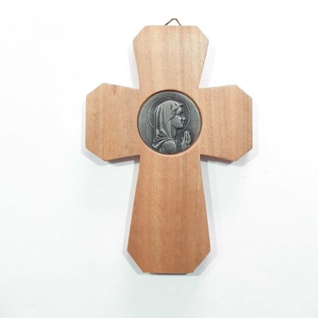 Cruz facetada virgen nina