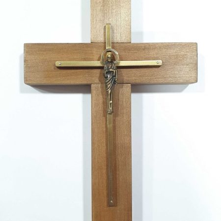 Cruz gruesa Sagrado corazon de Jesus