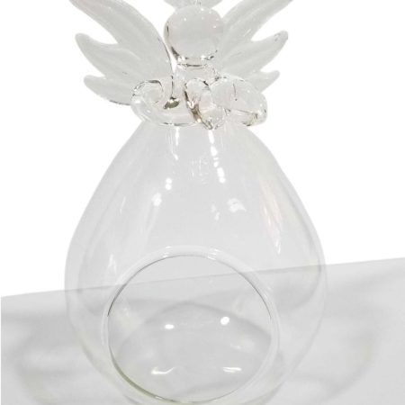 Angel de la guarda en vidrio