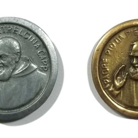Autoadhesivo Padre Pio pequeño 2,5cms